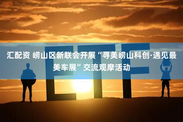 汇配资 崂山区新联会开展“寻美崂山科创·遇见最美车展”交流观摩活动