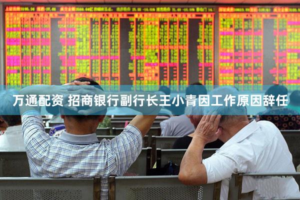 万通配资 招商银行副行长王小青因工作原因辞任