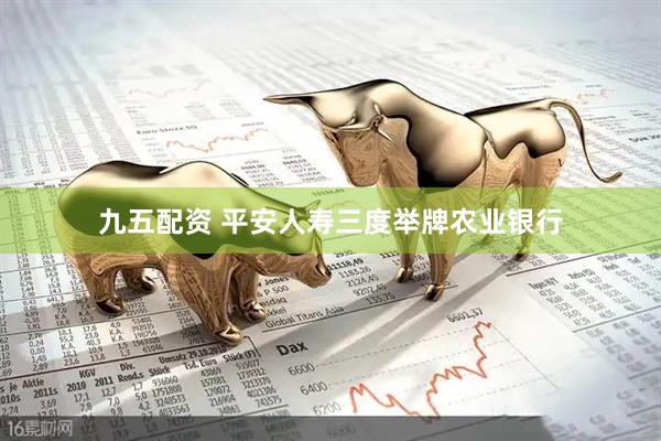 九五配资 平安人寿三度举牌农业银行