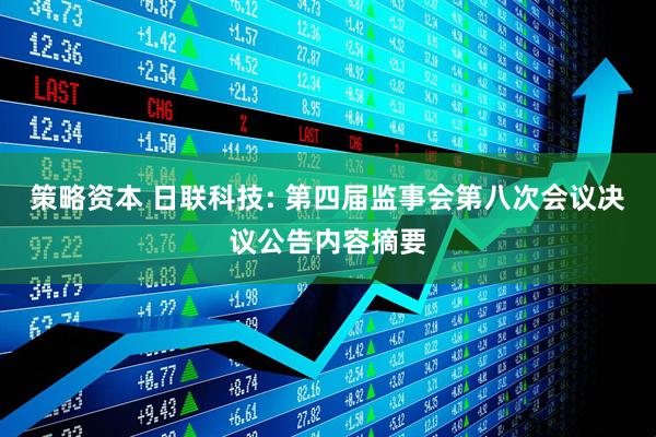 策略资本 日联科技: 第四届监事会第八次会议决议公告内容摘要