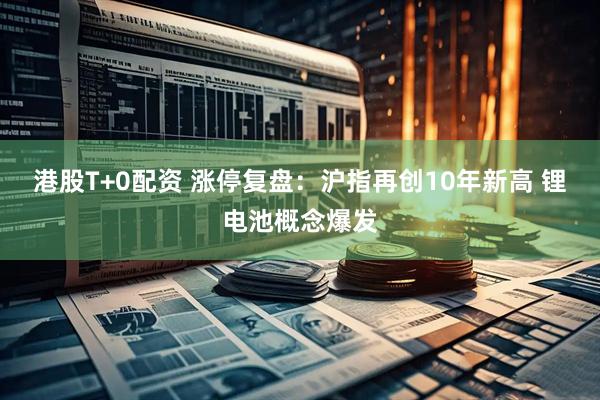 港股T+0配资 涨停复盘：沪指再创10年新高 锂电池概念爆发