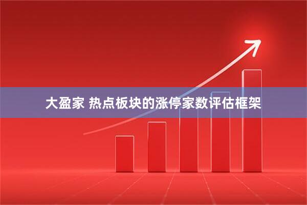 大盈家 热点板块的涨停家数评估框架